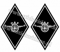 Hoekschild stickers -  DAF wings
