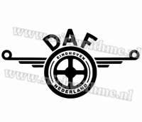 DAF sticker wings tekst