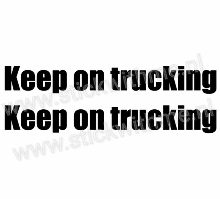 Keep on trucking - per 2 stuks