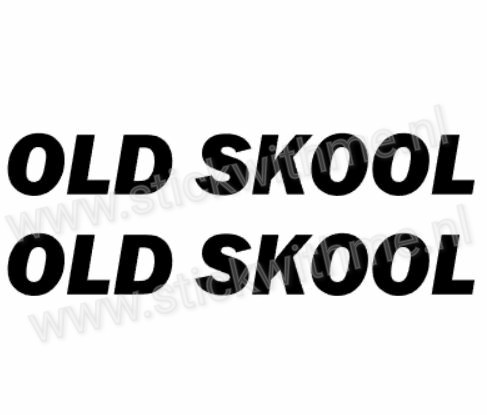 Old skool - per 2 stuks