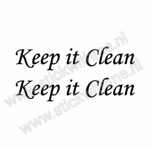 Keep it Clean set van 2