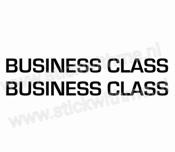 Business Class - per 2 stuks