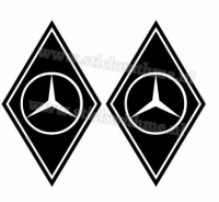 Hoekschild stickers - Mercedes