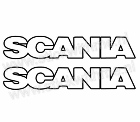 Scania outline - per 2 stuks