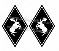 Hoekschild stickers - eland