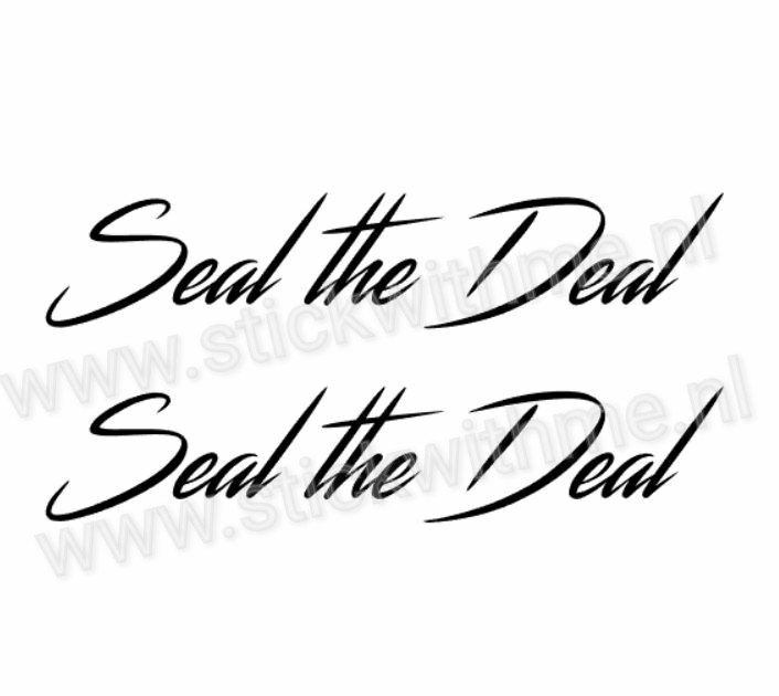 Seal the Deal - per 2 stuks
