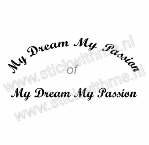 My dream, my passion - per stuk