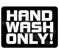 Hand wash only  02