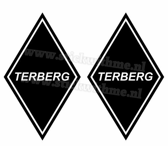 Hoekschild stickers - Terberg