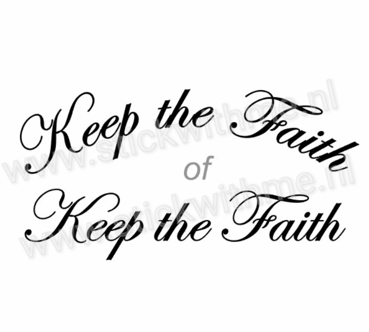 Keep the faith - per stuk