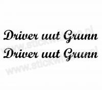 Driver uut Grunn - per 2 stuks