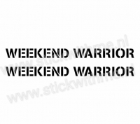 Weekend warrior - per 2 stuks