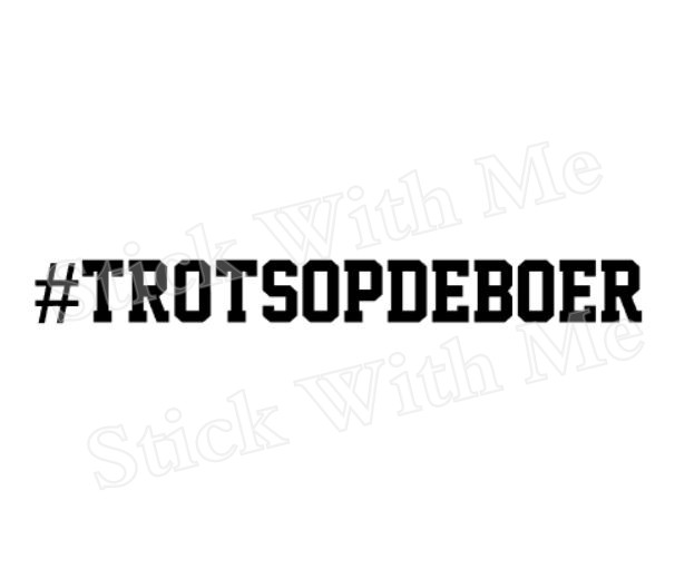 #TROTSOPDEBOER