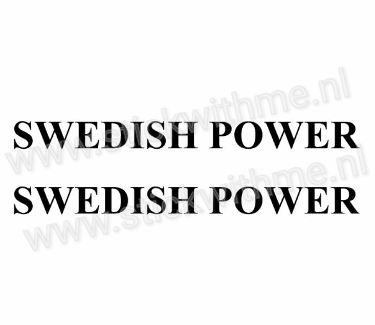 Swedish power - per 2 stuks