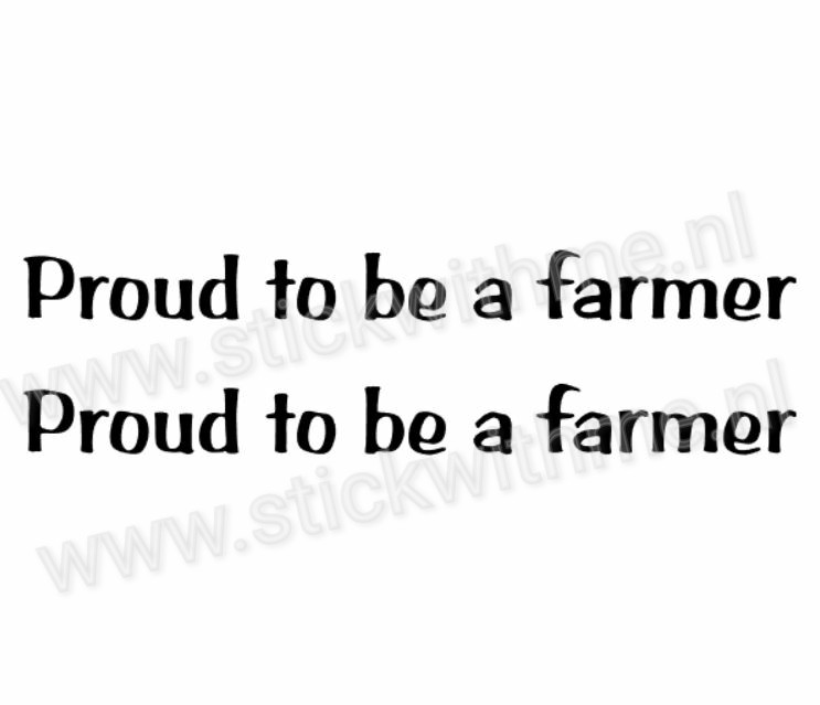 Proud to be a farmer - per 2 stuks
