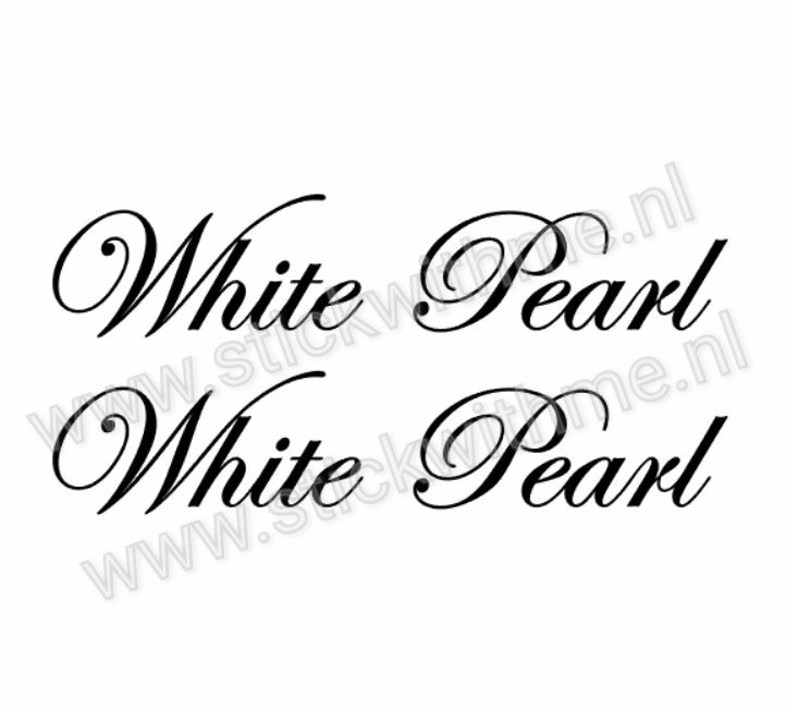 White pearl - per 2 stuks