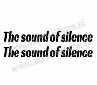 The sound of silence - per 2 stuks