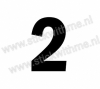 Cijfer sticker 2