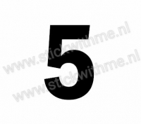 Cijfer sticker 5