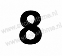 Cijfer sticker 8