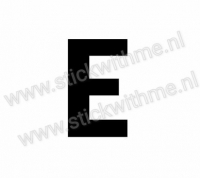 Plak Letter sticker E