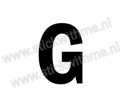 Plak Letter sticker G