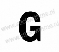 Plak Letter sticker G