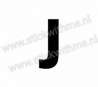 Plak Letter sticker J