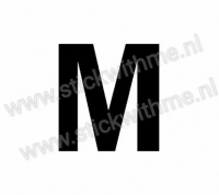 Plak Letter sticker M