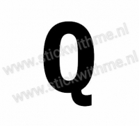 Plak Letter sticker Q