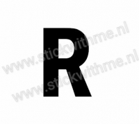 Plak Letter sticker R