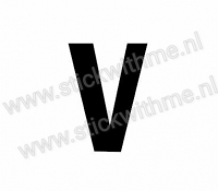 Plak Letter sticker V