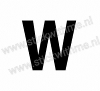 Plak Letter sticker W